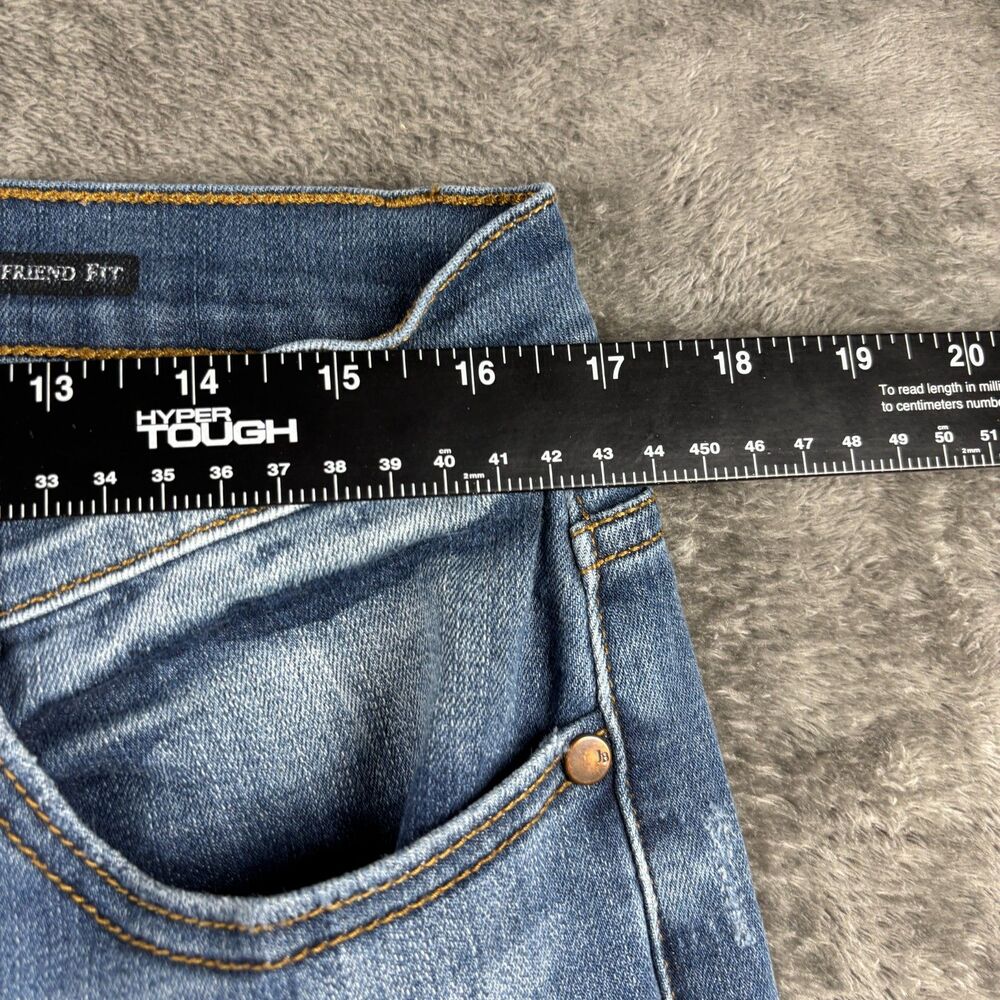 Judy Blue Women Jeans Boyfriend Distressed Stretch Medium Wash 13/31 P118 - Picture 4 of 10